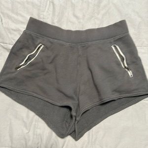 Aerie sweat type shorts with zipper pockets